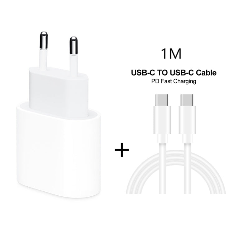 Caricatore da viaggio USB-C PD 20W con cavo Type-C 1m