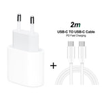 Caricabatterie da viaggio USB-C PD 20W con cavo 2m
