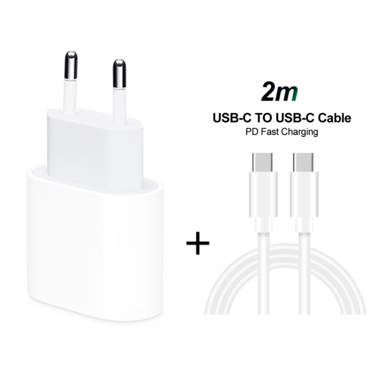 Caricabatterie da viaggio USB-C PD 20W con cavo 2m