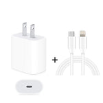 Caricatore da viaggio USB-C PD 20W con cavo dati 2 m