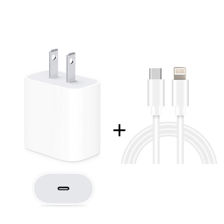 Caricatore da viaggio USB-C PD 20W con cavo dati 2 m