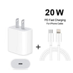 Caricatore da viaggio USB-C PD 20W con cavo dati 2 m