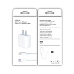 Caricatore da viaggio USB-C PD 20W con cavo dati 2 m