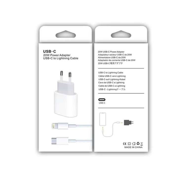Caricatore da viaggio USB-C PD 20W con cavo dati 1 m