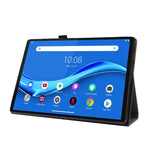 Custodia in pelle PU pieghevole orizzontale da lavoro a 2 pieghe con slot per schede e supporto, For Lenovo Tab M10 10.1, For  Lenovo Tab M10 10.1, For Lenovo M10 Plus