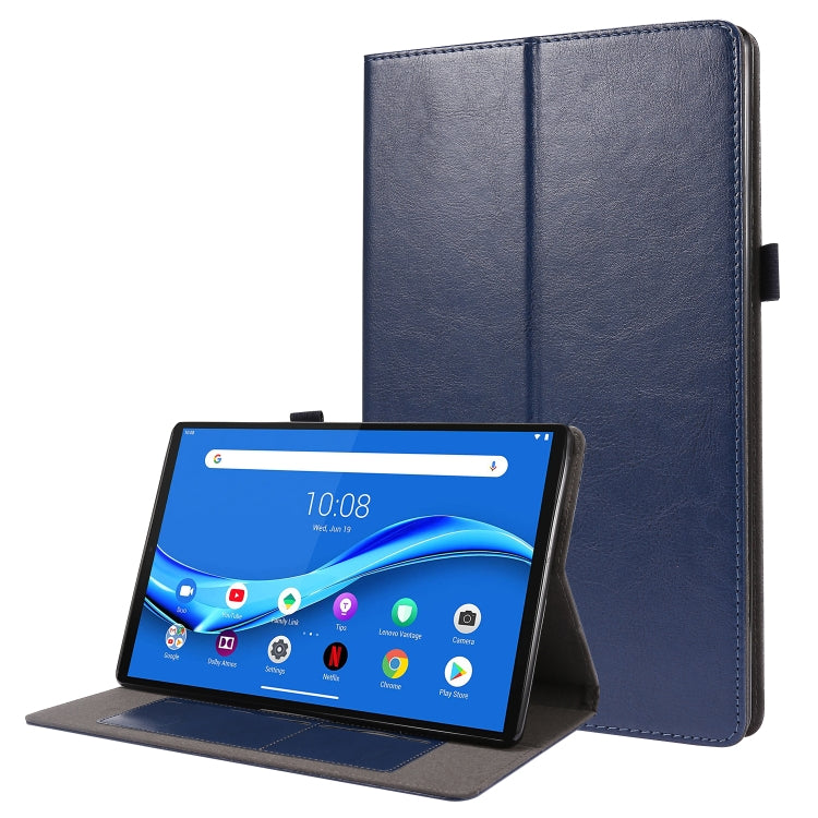 Custodia in pelle PU pieghevole orizzontale da lavoro a 2 pieghe con slot per schede e supporto, For Lenovo Tab M10 10.1, For  Lenovo Tab M10 10.1, For Lenovo M10 Plus