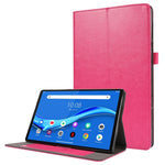 Custodia in pelle PU pieghevole orizzontale da lavoro a 2 pieghe con slot per schede e supporto, For Lenovo Tab M10 10.1, For  Lenovo Tab M10 10.1, For Lenovo M10 Plus