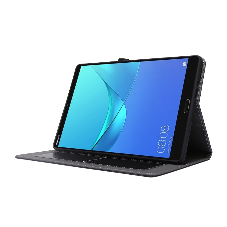 Custodia in pelle PU pieghevole orizzontale da lavoro a 2 pieghe con slot per schede e supporto, For Huawei MatePad T 10s, For Huawei MatePad T8 8.0