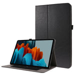Custodia in pelle PU pieghevole orizzontale da lavoro a 2 pieghe con slot per schede e supporto, For Samsung Galaxy Tab S8+ / Tab S8 Plus /  Tab S7 FE / Tab S7+ T970/T976B