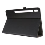 Custodia in pelle PU pieghevole orizzontale da lavoro a 2 pieghe con slot per schede e supporto, For Samsung Galaxy Tab S8+ / Tab S8 Plus /  Tab S7 FE / Tab S7+ T970/T976B