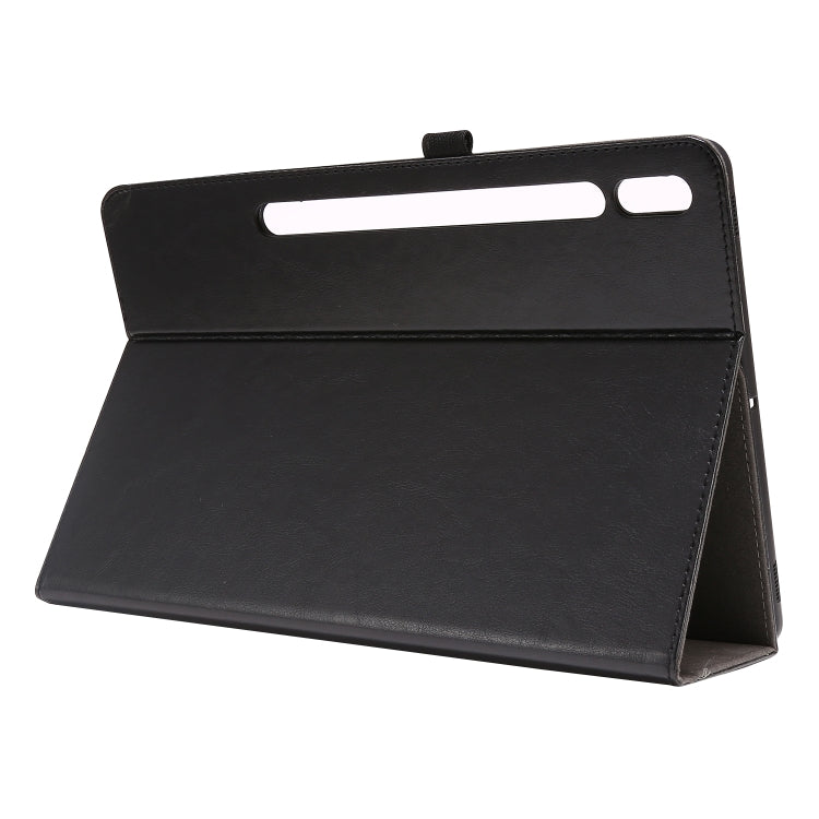 Custodia in pelle PU pieghevole orizzontale da lavoro a 2 pieghe con slot per schede e supporto, For Samsung Galaxy Tab S8+ / Tab S8 Plus /  Tab S7 FE / Tab S7+ T970/T976B