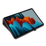 Custodia in pelle PU pieghevole orizzontale da lavoro a 2 pieghe con slot per schede e supporto, For Samsung Galaxy Tab S8+ / Tab S8 Plus /  Tab S7 FE / Tab S7+ T970/T976B