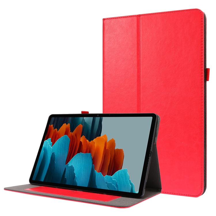 Custodia in pelle PU pieghevole orizzontale da lavoro a 2 pieghe con slot per schede e supporto, For Samsung Galaxy Tab S8+ / Tab S8 Plus /  Tab S7 FE / Tab S7+ T970/T976B
