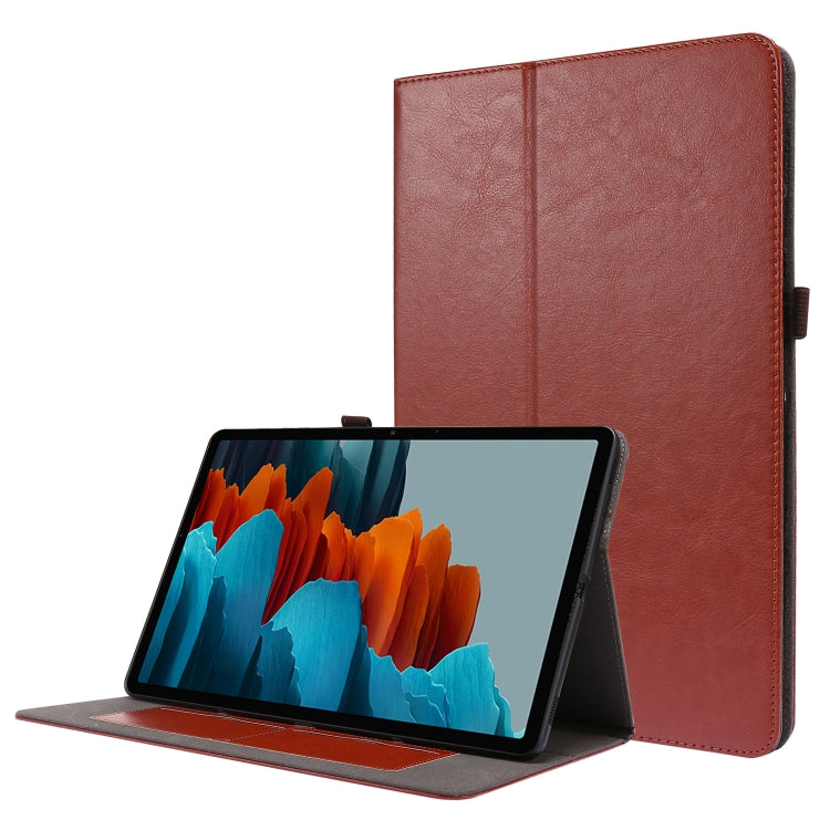 Custodia in pelle PU pieghevole orizzontale da lavoro a 2 pieghe con slot per schede e supporto, For Samsung Galaxy Tab S8+ / Tab S8 Plus /  Tab S7 FE / Tab S7+ T970/T976B