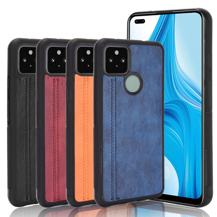 Per Google Pixel 5 Custodia antiurto per PC + PU + TPU, For Google Pixel 5