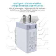 SDC-30W Cavo dati USB a micro USB 2 in 1 + USB QC 3.0 da 30 W + Porte USB 2.0 doppie da 2,4 A Telefono cellulare Tablet PC Caricatore rapido universale Set caricabatterie da viaggio, presa americana, with Micro USB Cable, US Plug