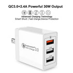 Cavo dati 2 in 1 USB a USB-C e USB QC 3.0 30W