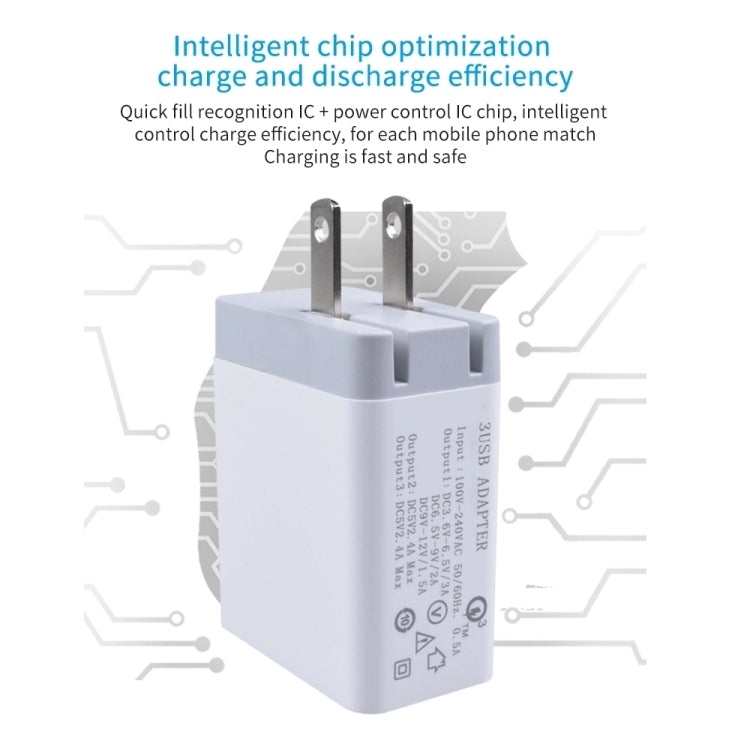 Cavo dati 2 in 1 USB a USB-C e USB QC 3.0 30W