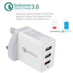 Cavo ricarica 2 in 1 USB-C e USB QC 3.0 30W 1 metro