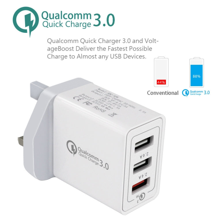 Cavo ricarica 2 in 1 USB-C e USB QC 3.0 30W 1 metro