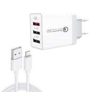 Cavo dati USB 2 in 1 e caricatore QC3.0 30W