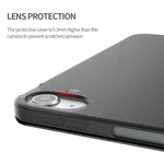 Per iPad Air 2020 10.9 Custodia inferiore morbida opaca in TPU con superficie in pelle sintetica a tre pieghe con supporto e funzione Sleep / Wake-up