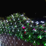 4x6m 672 LED Luci per reti da pesca impermeabili Luci per tende per tende Fata Festa di nozze Decorazione per feste Lampade 220V, Spina UE