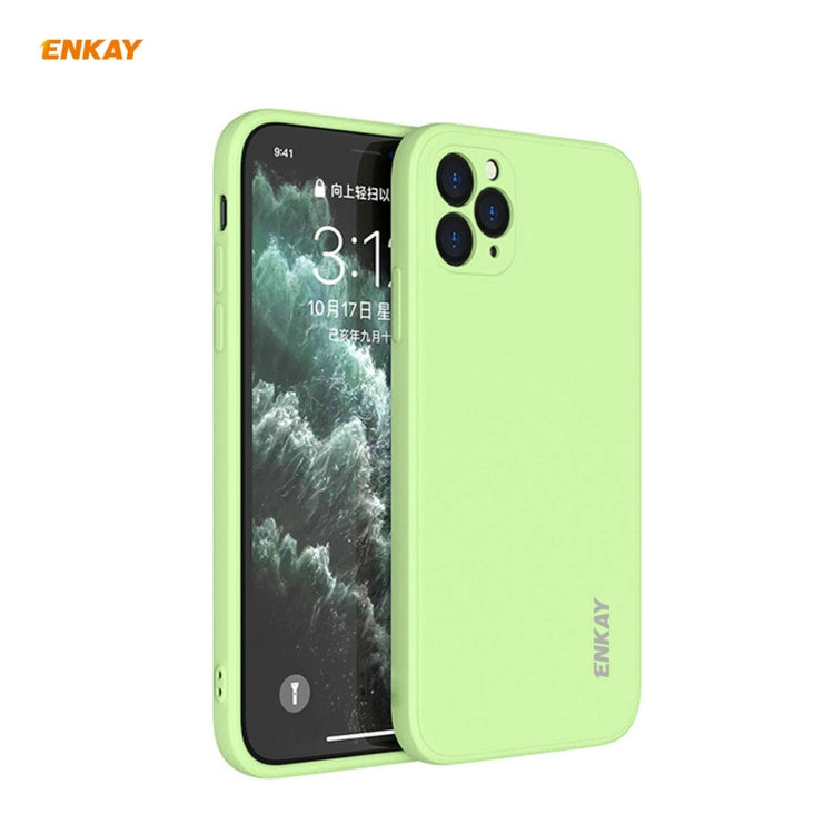 Per iPhone 11 Pro Hat-Prince ENKAY ENK-PC065 Custodia protettiva antiurto in silicone liquido con bordo dritto, For iPhone 11 Pro