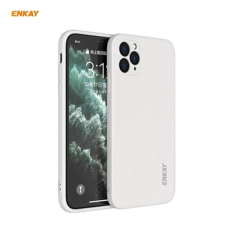 Per iPhone 11 Pro Max Hat-Prince ENKAY ENK-PC066 Custodia protettiva antiurto in silicone liquido con bordo dritto, For iPhone 11 Pro Max
