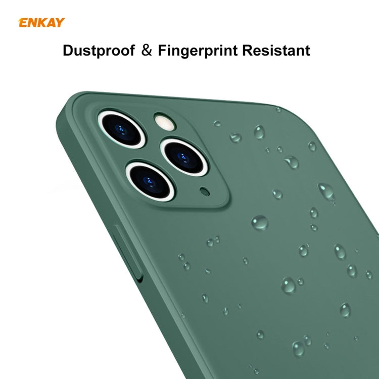 Per iPhone 11 Pro Max Hat-Prince ENKAY ENK-PC066 Custodia protettiva antiurto in silicone liquido con bordo dritto, For iPhone 11 Pro Max