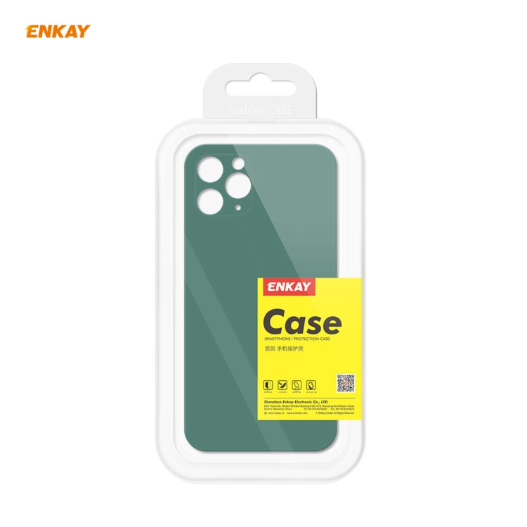 Per iPhone 11 Pro Max Hat-Prince ENKAY ENK-PC066 Custodia protettiva antiurto in silicone liquido con bordo dritto, For iPhone 11 Pro Max