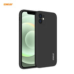 Per iPhone 12 Hat-Prince ENKAY ENK-PC068 Custodia protettiva antiurto con bordo dritto in silicone liquido, For iPhone 12