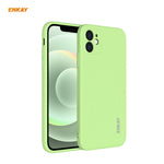 Per iPhone 12 Hat-Prince ENKAY ENK-PC068 Custodia protettiva antiurto con bordo dritto in silicone liquido, For iPhone 12