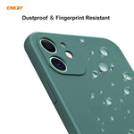 Per iPhone 12 Hat-Prince ENKAY ENK-PC068 Custodia protettiva antiurto con bordo dritto in silicone liquido, For iPhone 12