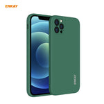 Per iPhone 12 Pro Hat-Prince ENKAY ENK-PC069 Custodia protettiva antiurto in silicone liquido con bordo dritto, For iPhone 12 Pro