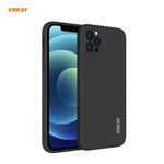 Per iPhone 12 Pro Hat-Prince ENKAY ENK-PC069 Custodia protettiva antiurto in silicone liquido con bordo dritto, For iPhone 12 Pro