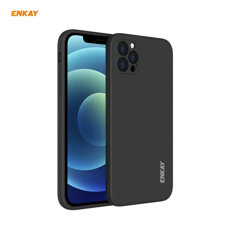 Per iPhone 12 Pro Max Hat-Prince ENKAY ENK-PC070 Custodia protettiva antiurto in silicone liquido con bordi dritti, For iPhone 12 Pro Max