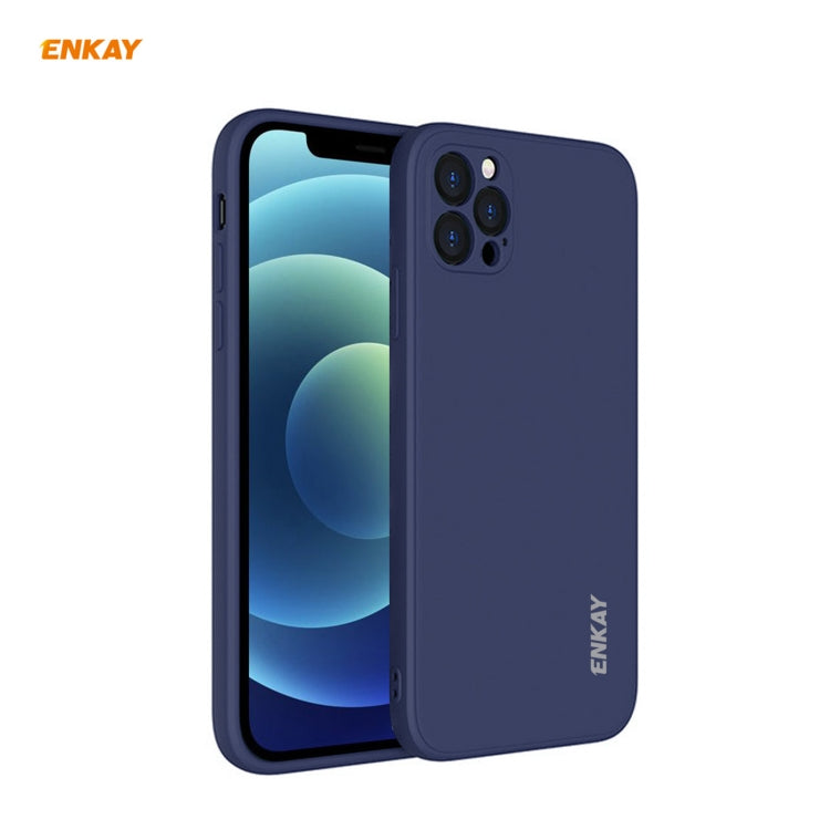 Per iPhone 12 Pro Max Hat-Prince ENKAY ENK-PC070 Custodia protettiva antiurto in silicone liquido con bordi dritti, For iPhone 12 Pro Max