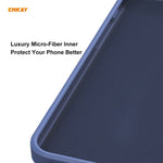 Per iPhone 12 Pro Hat-Prince ENKAY ENK-PC0702 Custodia antiurto in silicone liquido con bordo dritto + 0,26 mm 9H 2,5D Pellicola in vetro temperato con colla completa, For iPhone 12 Pro Max