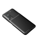 Custodia in TPU antiurto con trama in fibra di carbonio, For Xiaomi Mi 10T Pro
