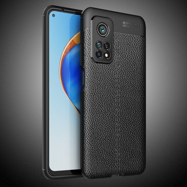 Custodia antiurto in TPU con texture Litchi, For Xiaomi Mi 10T Pro