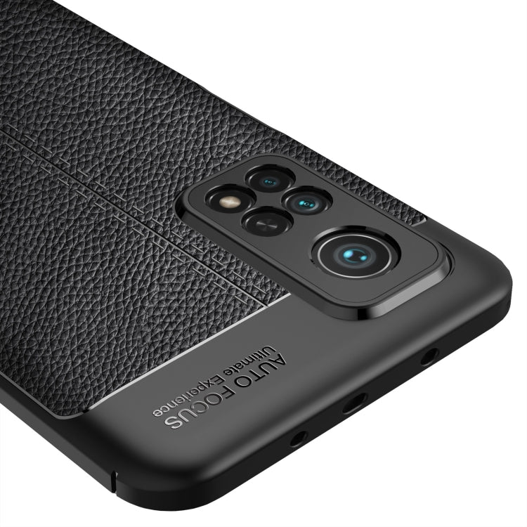 Custodia antiurto in TPU con texture Litchi, For Xiaomi Mi 10T Pro