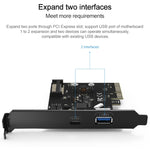 Adattatore PCI-E USB 3.1 a 2 porte ORICO PA31-AC