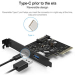 Adattatore PCI-E USB 3.1 a 2 porte ORICO PA31-AC