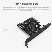 Adattatore PCI-E USB 3.1 a 2 porte ORICO PA31-AC