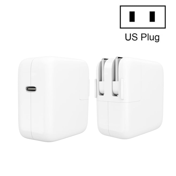 Caricabatterie da viaggio universale con interfaccia USB-C/Type-C PD3.0 da 30 W con piedino staccabile, spina americana, US Plug