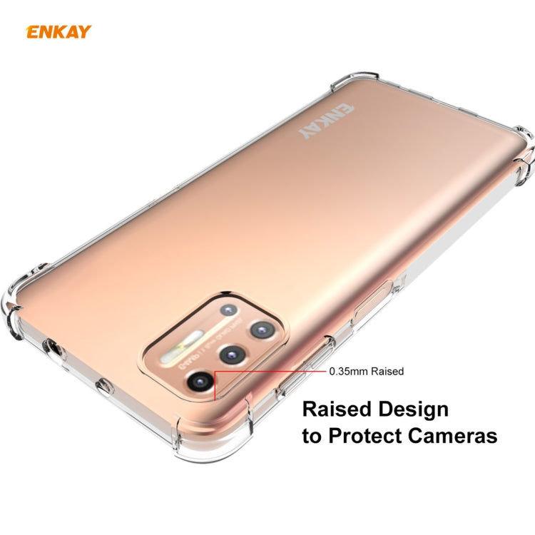 Hat-Prince ENKAY Custodia antiurto in TPU trasparente Custodia morbida antiscivolo + Pellicola protettiva in vetro temperato 0,26 mm 9H 2,5D, For Motorola Moto G9 Plus, For Motorola Moto G9 / G9 Play, For Samsung Galaxy A42 5G, For Samsung Galaxy M31s ...
