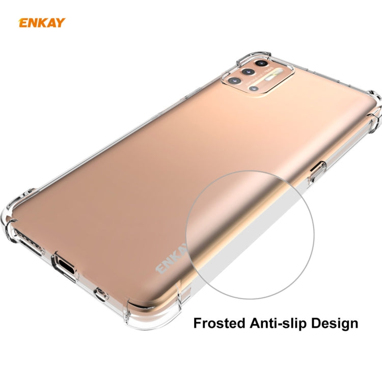 Hat-Prince ENKAY Custodia antiurto in TPU trasparente Custodia morbida antiscivolo + Pellicola protettiva in vetro temperato 0,26 mm 9H 2,5D, For Motorola Moto G9 Plus, For Motorola Moto G9 / G9 Play, For Samsung Galaxy A42 5G, For Samsung Galaxy M31s ...