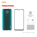 Hat-Prince ENKAY Custodia antiurto in TPU trasparente Custodia morbida antiscivolo + 0,26 mm 9H 2,5D Pellicola protettiva in vetro temperato a copertura totale, For Motorola Moto G9 / G9 Play, For Xiaomi Redmi 9A, For Xiaomi Redmi 9C                   ...