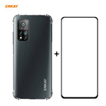 Hat-Prince ENKAY Custodia antiurto in TPU trasparente Custodia morbida antiscivolo + 0,26 mm 9H 2,5D Pellicola protettiva in vetro temperato a copertura totale, For Motorola Moto G9 / G9 Play, For Xiaomi Redmi 9A, For Xiaomi Redmi 9C                   ...